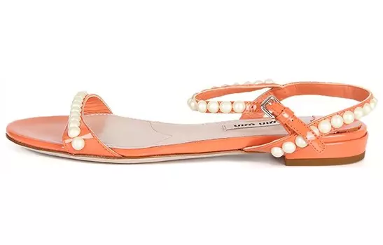 Сандалии женские Miu Miu, оранжевый