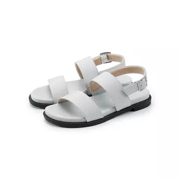 Сандалии женские Muji кожаные, кремовый