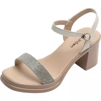 Сандалии женские Mulinsen, бежевый/серебряный