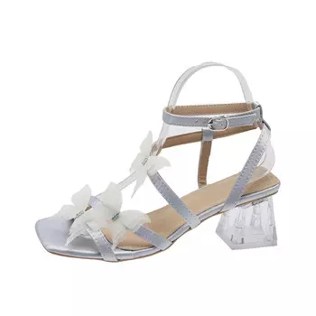 Сандалии женские Mxgm, серебряный