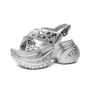 Сандалии женские Mxgm, серебряный