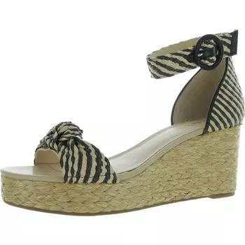 Сандалии женские On 34th, цвет black/natural raffia