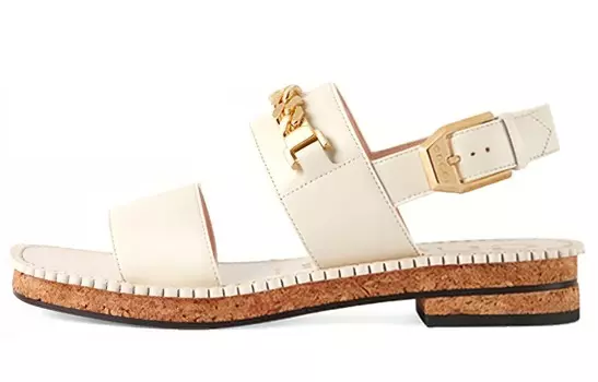 Сандалии женские пляжные Gucci Sylvie, белый