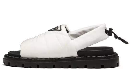 Сандалии женские Prada, черный / белый