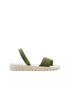 Сандалии женские резиновые на плоской подошве CASTELL MENORCA, цвет Verde Militar