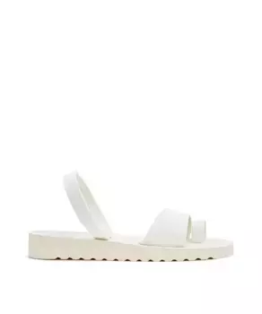 Сандалии женские резиновые на плоской подошве CASTELL MENORCA, белый