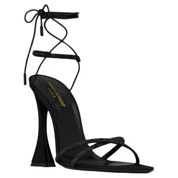 Сандалии женские Saint Laurent, черный