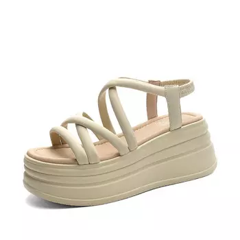 Сандалии женские Shangjinni, бежевый