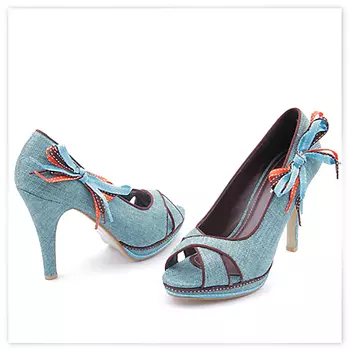 Сандалии женские синие Tendenz