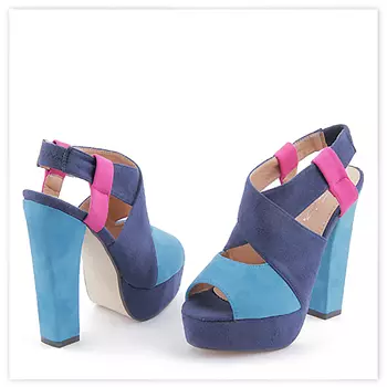 Сандалии женские синие Tendenz