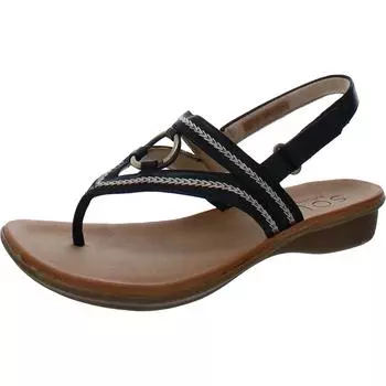 Сандалии женские Sunny с ремешками и пяткой SOUL Naturalizer, цвет black smooth