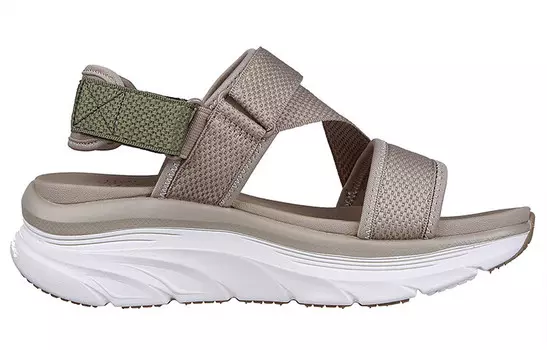 Сандалии женские свободного покроя для пляжа светло-кофейные Skechers