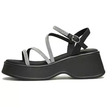 Сандалии женские Tata, цвет Black/Silver