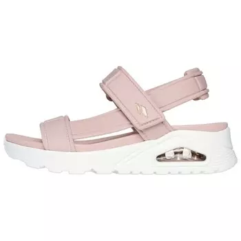 Сандалии женские Uno Slide Skechers, розовый/белый