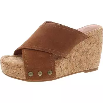 Сандалии женские Valmai Cork Square Toe на танкетке Lucky Brand, цвет pinto