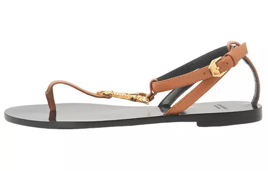 Сандалии женские Versace, черный / коричневый