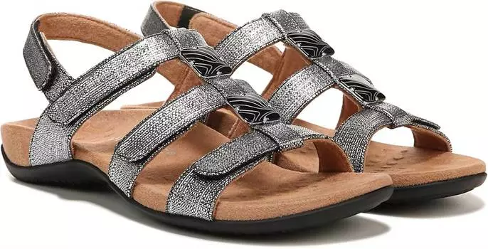 Сандалии женские Vionic, цвет black metallic