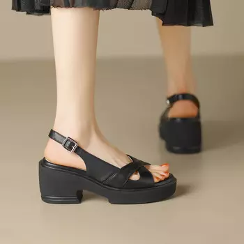 Сандалии женские Zhr, черный