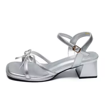 Сандалии женские Zhr, серебряный