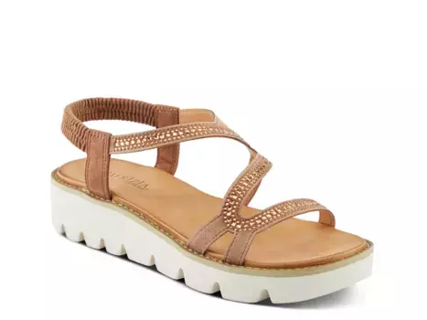 Сандалии Zigged Wedge Sandal Patrizia By Spring Step, серо-коричневый