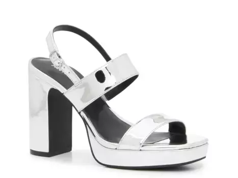 Сандалии Zoelle Sandal Anne Klein, серебряный/металлик