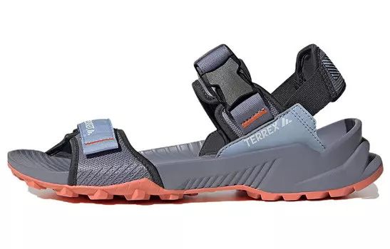 Sandals Hydroterra Beach Sandals унисекс серый/фиолетовый Adidas