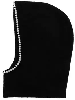 SANDRO балаклава с бисером, черный