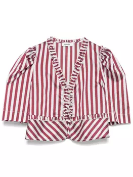 SANDRO блузка в полоску, красный