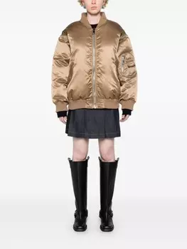 SANDRO бомбер со съемными рукавами, серый