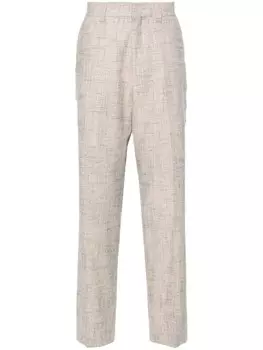 SANDRO брюки чинос с жаккардовым узором, серый