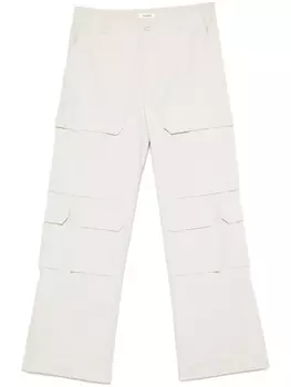 SANDRO брюки карго из рипстопа, нейтральный цвет