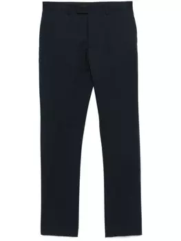 SANDRO брюки с микротвидовым принтом, синий