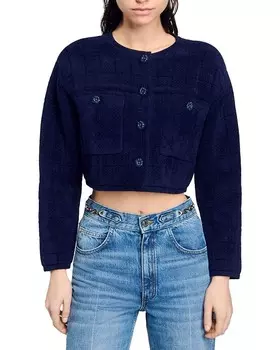 Сандро Дарио Кардиган Sandro, синий