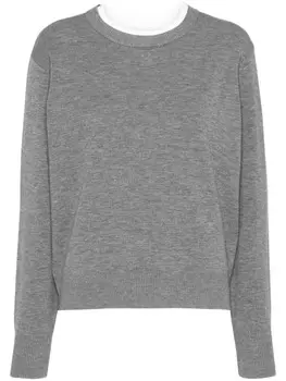 SANDRO джемпер Nimbus с вышитым логотипом, серый