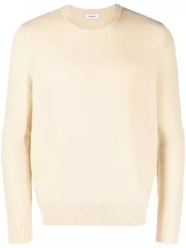 SANDRO джемпер с круглым вырезом, нейтральный цвет