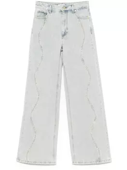 SANDRO джинсы с пайетками, синий