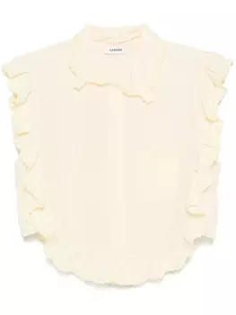 SANDRO фактурная рубашка, желтый