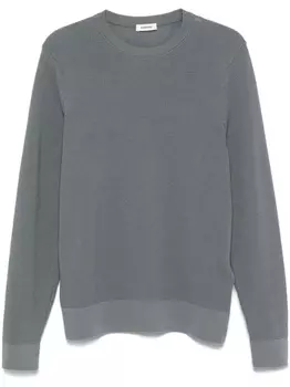 SANDRO фактурный свитер, синий