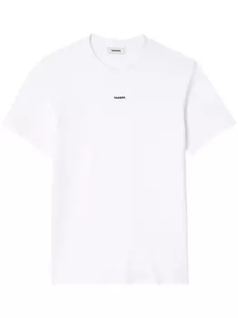 SANDRO футболка с вышитым логотипом, белый