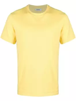 SANDRO футболка с вышитым логотипом, желтый