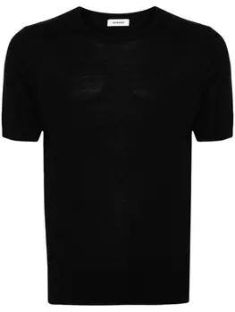 SANDRO футболка тонкой вязки, черный