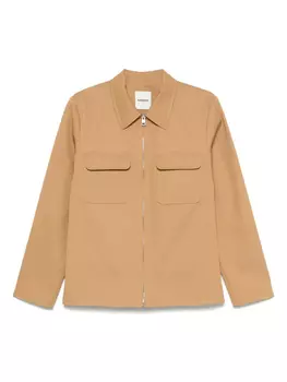 SANDRO хлопковая рубашка, коричневый