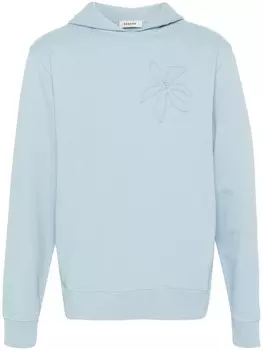 SANDRO худи с цветочным принтом, синий