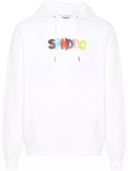 SANDRO худи с логотипом, нейтральный цвет