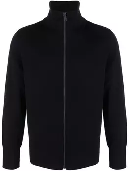 SANDRO кардиган на молнии с высоким воротником, синий