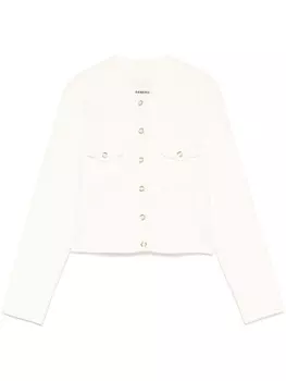 SANDRO кардиган в рубчик, белый