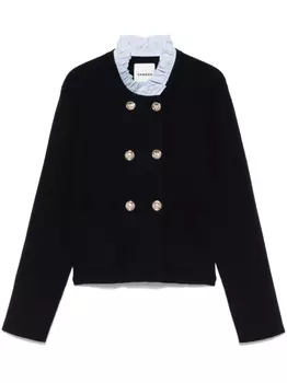 SANDRO кардиган в рубчик, синий