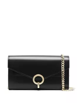 SANDRO клатч Yza с цепочкой, черный