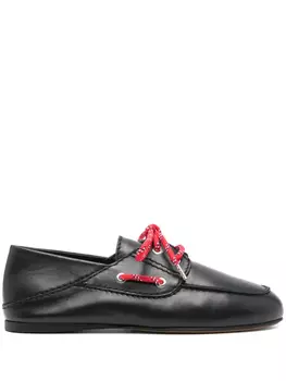 SANDRO кожаный топсайдеры, черный