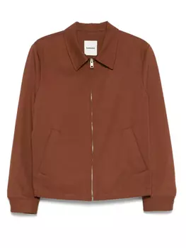 SANDRO куртка на пуговицах, коричневый